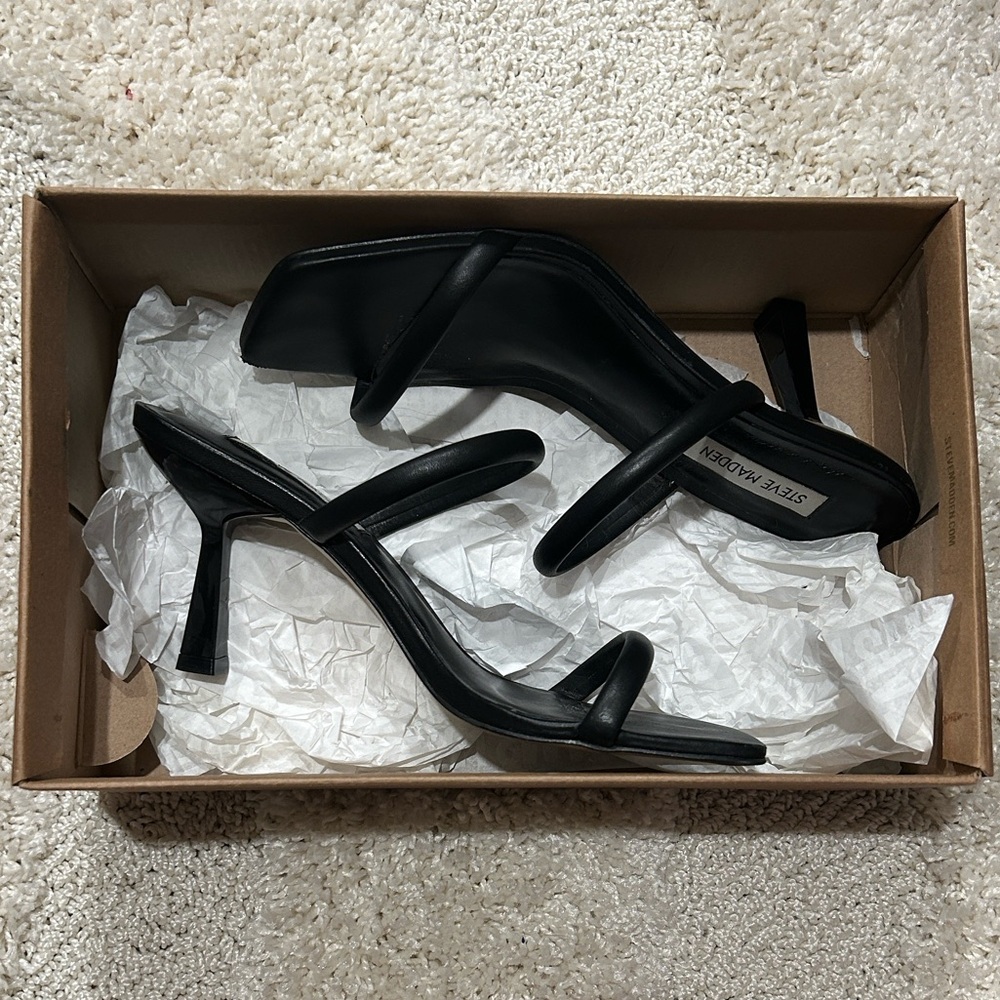 Steve Madden Black Heels- Joy Women’s size 8